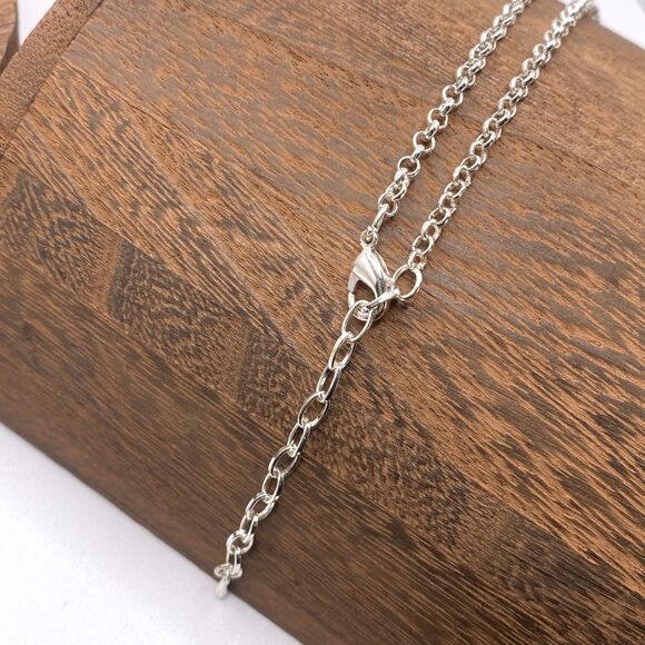 MODERN Silver Inlay Enamel Necklace & Earring Set Contemporary Art to Wear - Picture 5 of 7